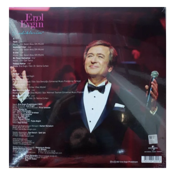 Erol Evgin - Sevdiklerim Plak - Görsel 2