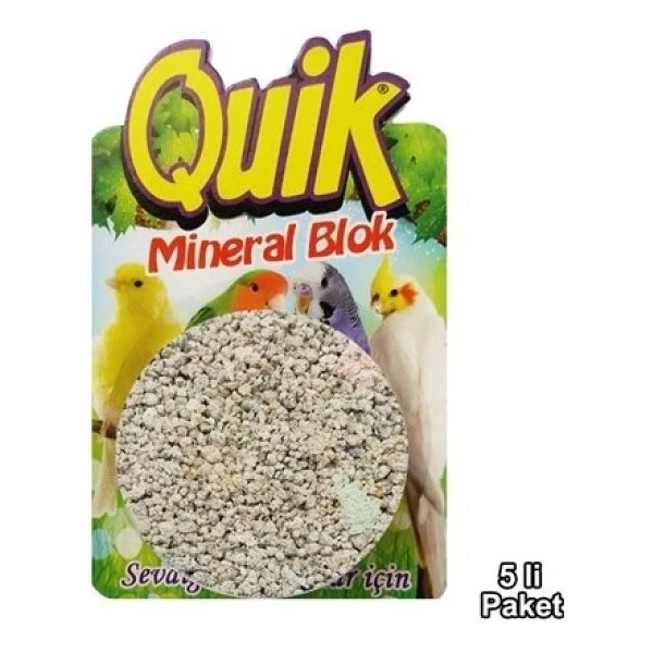 Quik Kuşlar İçin Mineral Bloğu 5 Adet - Görsel 2