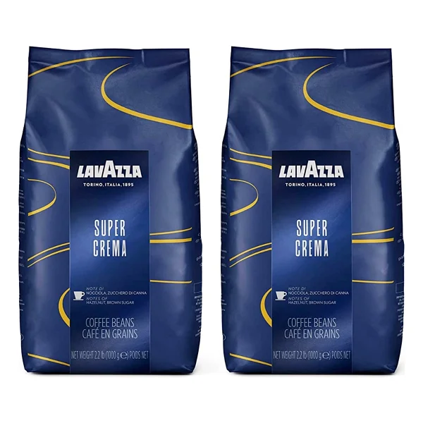 Lavazza Super Crema Çekirdek Kahve 1 Kgx2 Adet - Çekirdek (Öğütülmemiş) - Görsel 2