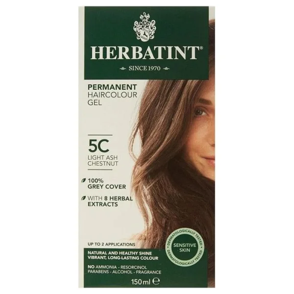 Herbatint Kalıcı Bitkisel 5c Light Ash Chestnut Saç Boyası - Görsel 4