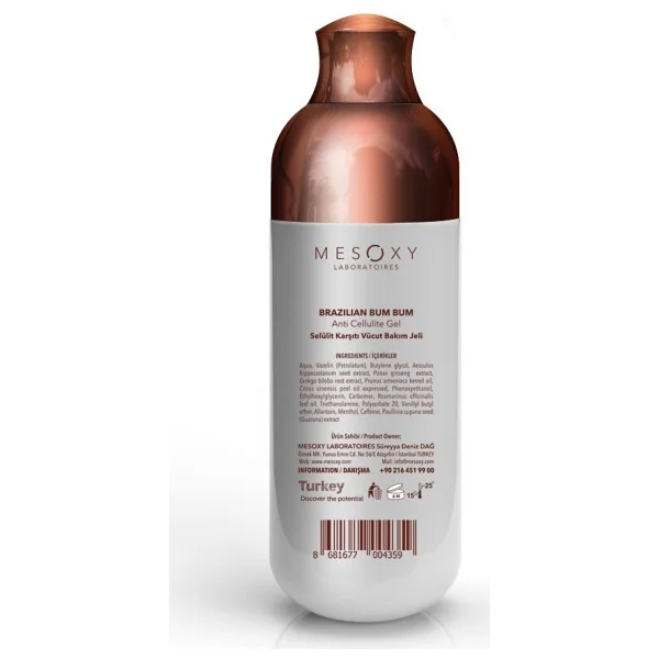 Mesoxy Brazilian Bum Bum Selülit Karşıtı Jel 200 Ml - Görsel 2