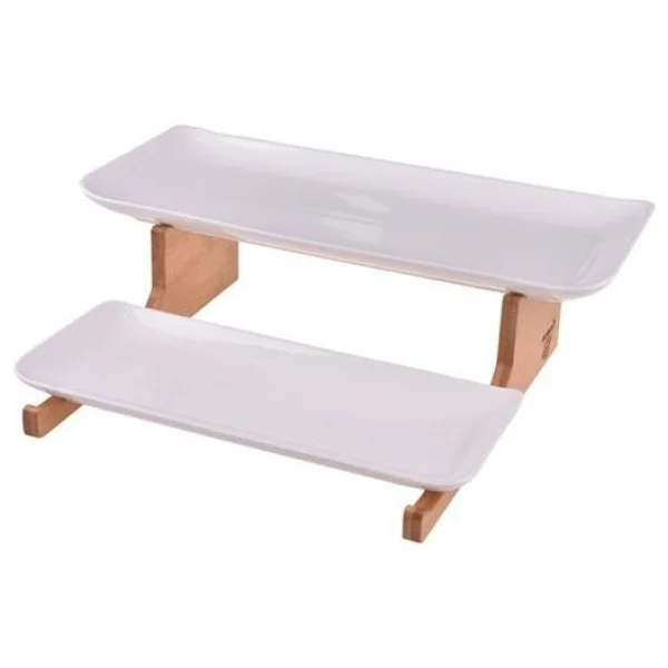 Bambum B0917 Dep 2 Katlı Sunum Tabağı - Görsel 2