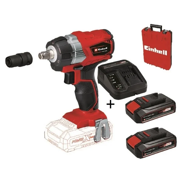 Einhell Te-Cw 18li Bl Çift Akülü 2.5 Ah Somun Sıkma Makinesi - Görsel 6