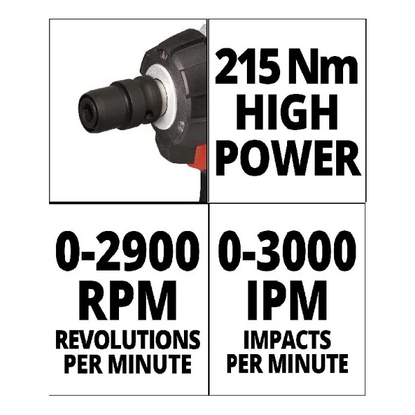 Einhell Te-Cw 18li Bl Tek Akülü 2.5 Ah Somun Sıkma Makinesi - Görsel 4