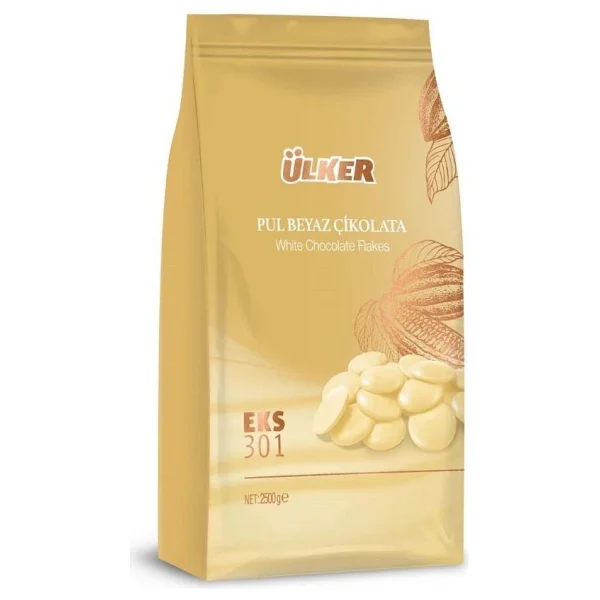 Ülker Eks 301 2.5 Kg Fildişi Pul Kuvertür Çikolata - Görsel 3