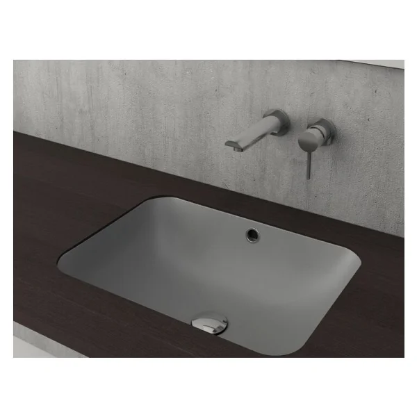 Bocchi Scala 1006-006-0125 55 Cm Mat Gri Tezgah Altı Lavabo - Görsel 3