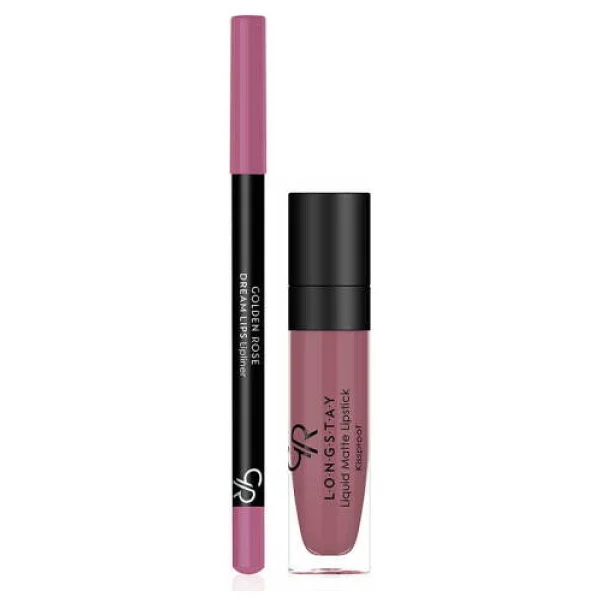 Golden Rose Matte Lip Kit Blush Pink - Görsel 4