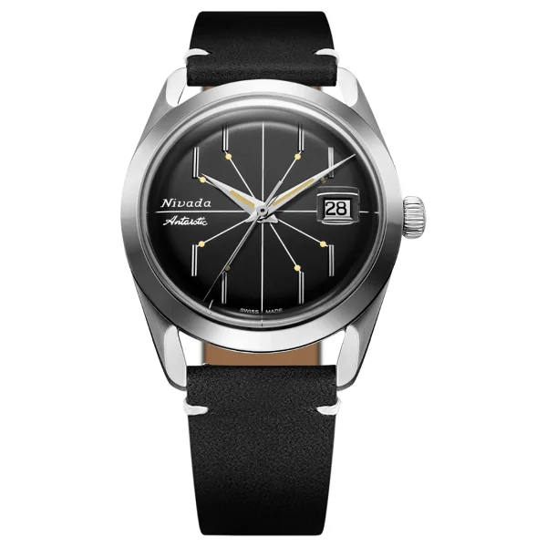 Nivada Grenchen Antartic Spider Black 32072A15 Kol Saati - Görsel 4