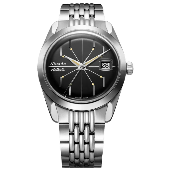 Nivada Grenchen Antartic Spider Black 32072A04 Kol Saati - Görsel 6