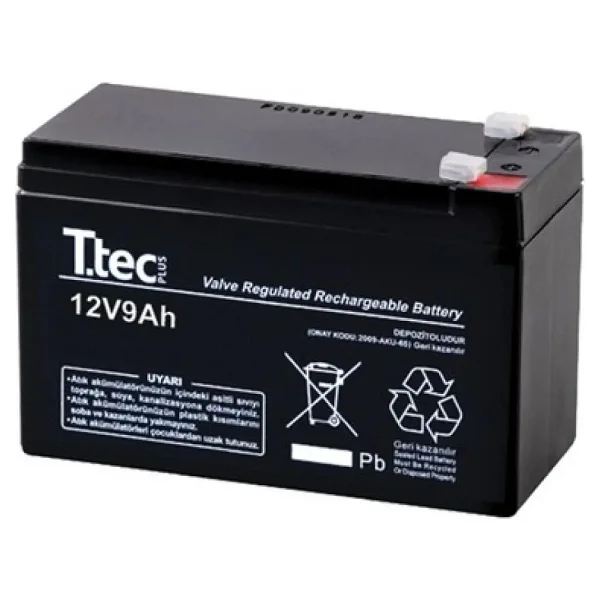 Ttec 12v 9 Ah Bakımsız Kuru Akü - Görsel 4