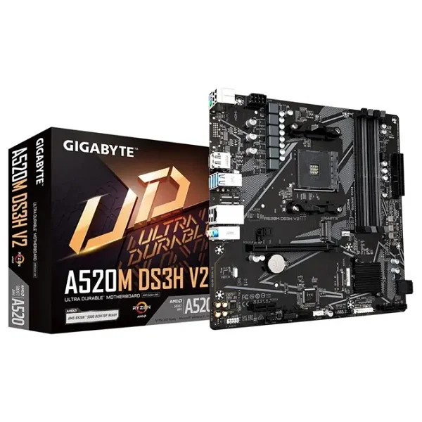 Gigabyte A520M-DS3H-V2 AM4 DDR4 Micro ATX Anakart - Görsel 4