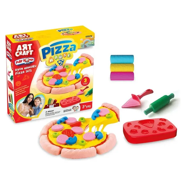 Art Craft Pizza Seti Oyun Hamuru 150 Gr 03572 - Görsel 6