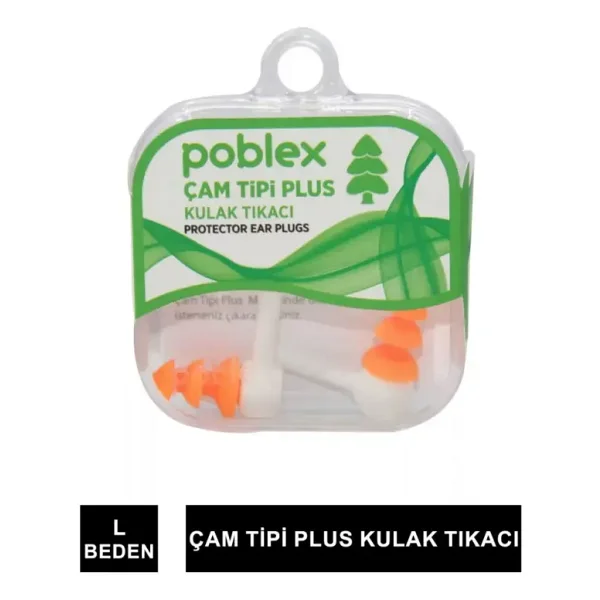 Poblex Çam Tipi Plus Büyük Boy (L) Kulak Tıkacı - Görsel 6