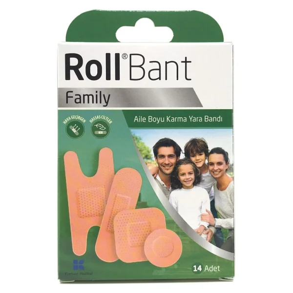 Roll Bant Family 14'lü Yara Bandı - Görsel 3