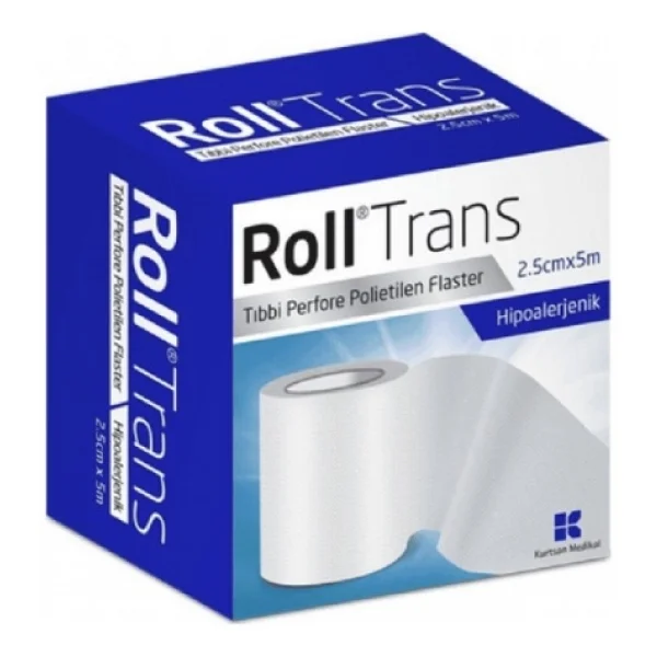 Roll Trans Şeffaf Perfore Polietilen 2.5cm X 5m Hipoalerjenik Flaster - Görsel 5