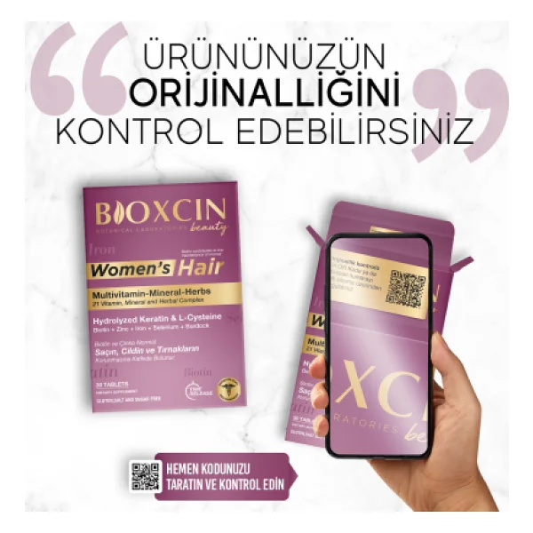 Bioxcin Women's Hair 30 Tablet - Görsel 8