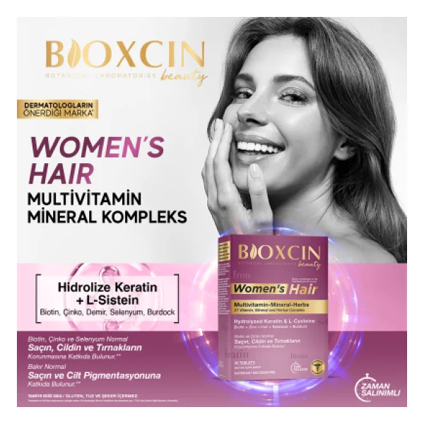 Bioxcin Women's Hair 30 Tablet - Görsel 2