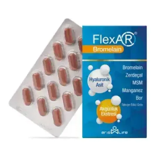 Flexar Bromelain 30 Tablet - Görsel 9
