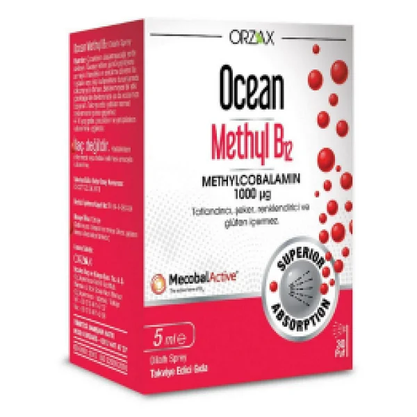 Ocean Methyl B12 500 mcg 5 ml Dilaltı Sprey - Görsel 6