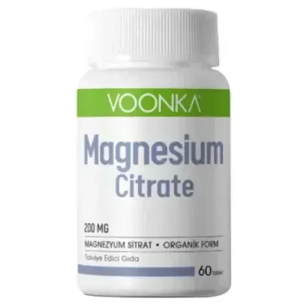 Voonka Magnesium Citrate 200 mg 60 Tablet - Görsel 4
