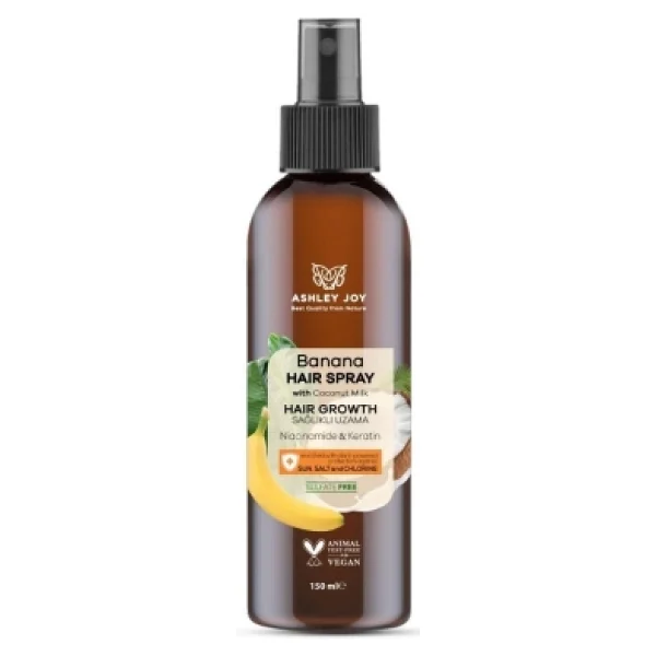Ashley Joy Banana Sağlıklı Uzama Saç Bakım Spreyi 150 ml - Görsel 3