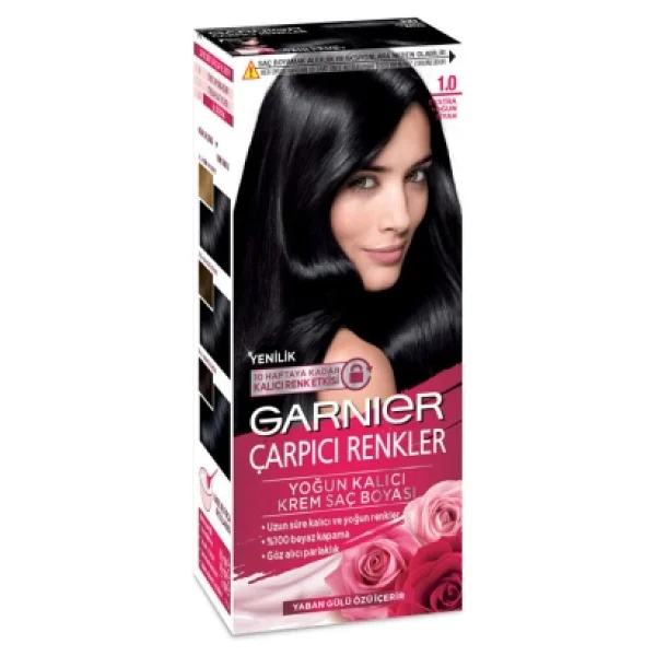 Garnier Çarpıcı Renkler 1.0 Ekstra Yoğun Siyah Saç Boyası - Görsel 2