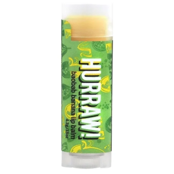 Hurraw Baobab Banana Lip Balm Muz Dudak Balmı - Görsel 4