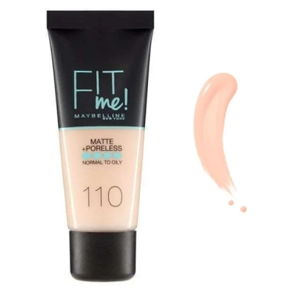 Maybelline Fit Me Matte + Poreless 110 Porcelain 30 Ml Likit Fondöten - Görsel 3
