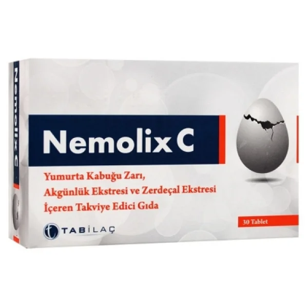 Nemolix C Yumurta Kabuğu Zarı 30 Tablet - Görsel 5