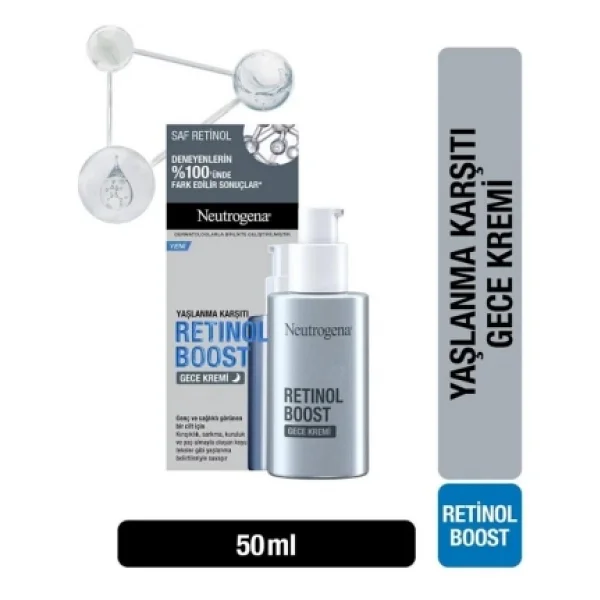 Neutrogena Retinol Boost Yaşlanma Karşıtı Gece Kremi 50 Ml - Görsel 3