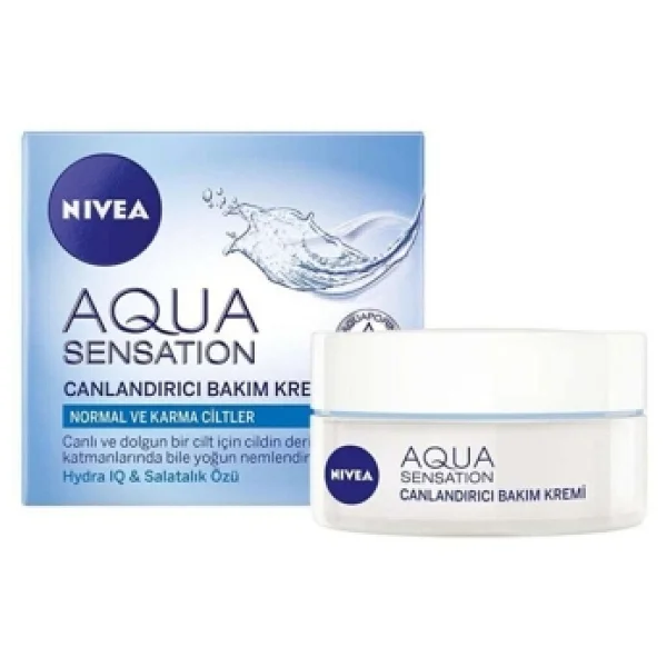 Nivea Aqua Sensation Canlandırıcı Yüz Bakım Kremi 50 Ml - Görsel 4