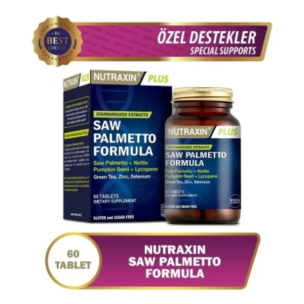 Nutraxin Saw Palmetto Formula 60 Tablet - Görsel 6