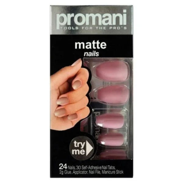 Promani Matte Takma Tırnak Kiti Şeker Pembesi Pr-5019 - Görsel 3