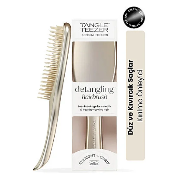 Tangle Teezer The Ultimate Detangler Chrome Champagne Gold Saç Fırçası - Görsel 2