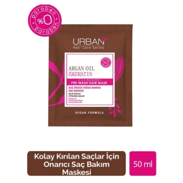 Urban Care Argan Oil & Keratin Besleyici Duş Öncesi Saç Bakım Maskesi 50 Ml - Görsel 3