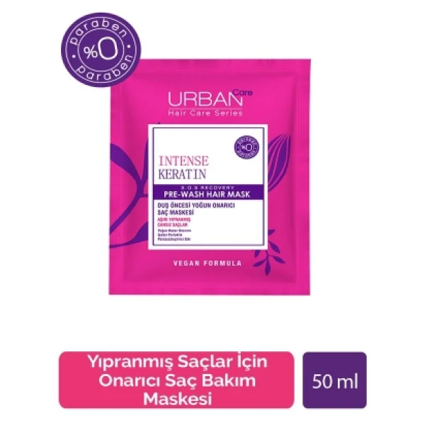 Urban Care Intense Keratin Yoğun Hasar Onarıcı Duş Öncesi Saç Bakım Maskesi 50 Ml - Görsel 3