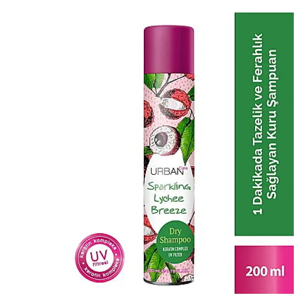 Urban Care Sparkling Lychee Breeze 200 Ml Kuru Şampuan - Görsel 3