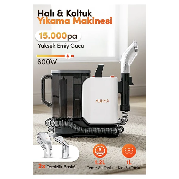 Auhma Aspt-04 Aquaclean Pro 600 Koltuk Ve Halı Yıkama Makinesi - Görsel 2