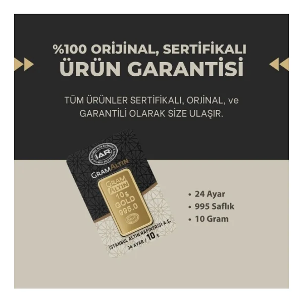 10 Gr 24 Ayar Gram Altın - Görsel 5