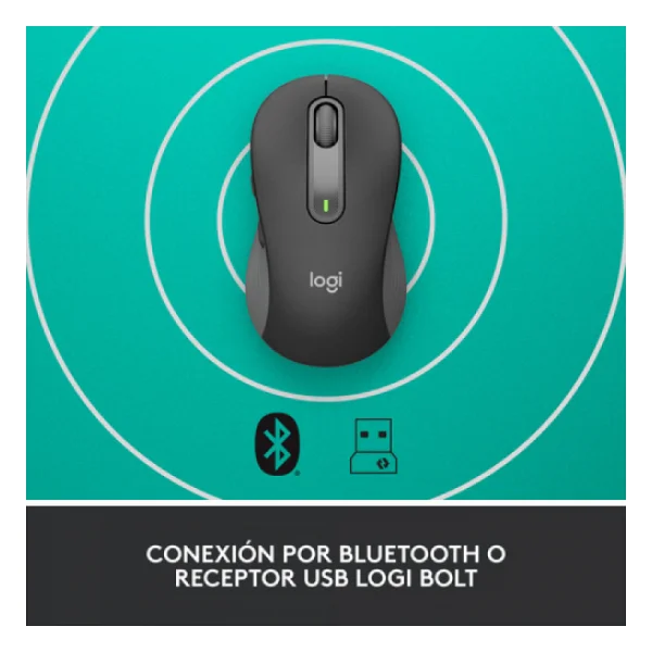 Logitech M650 Signature 910-006253 Siyah Sessiz Küçük Boy Sağ El Kablosuz Mouse - Görsel 4