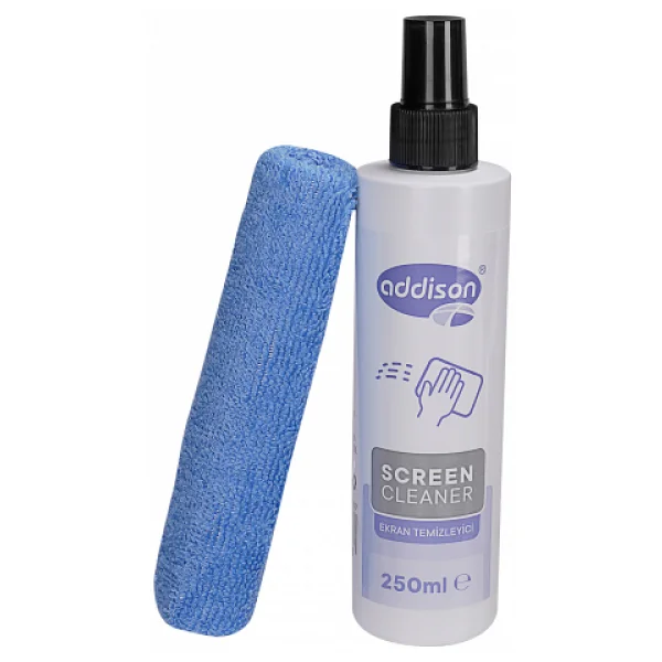 Addıson 300871, Ekran Temizleyici Sprey 250ml. Microfiber Bez İle Birlikte - Görsel 10