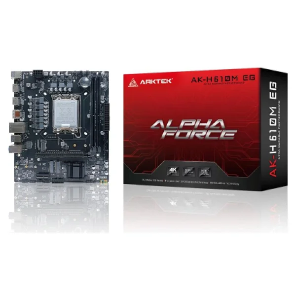 Arktek Ak-H610m Eg Intel Lga1700 DDR4 Micro Atx Anakart - Görsel 4