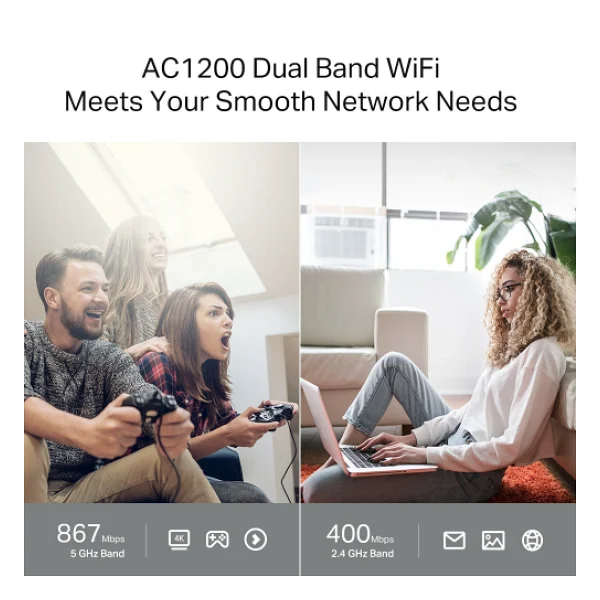 Tp-Link Archer C64 4 Port 1200 Mbps Router - Görsel 9