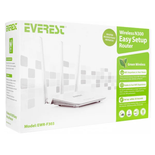 Everest Ewr-F303 4 Port 300 Mbps Router - Görsel 7