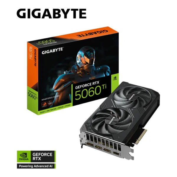 Gigabyte RTX 5060 Tı Windforce Oc 16g Gv-N506twf2oc-16gd 128 Bit Gddr7 16 GB Ekran Kartı - Görsel 3