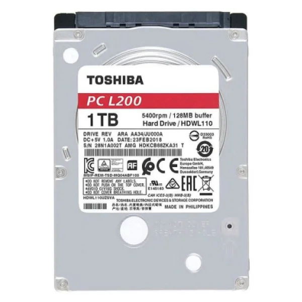Toshiba L200 Hdwl110uzsva Sata 3.0 5400 Rpm 2.5" 1 TB Harddisk - Görsel 5