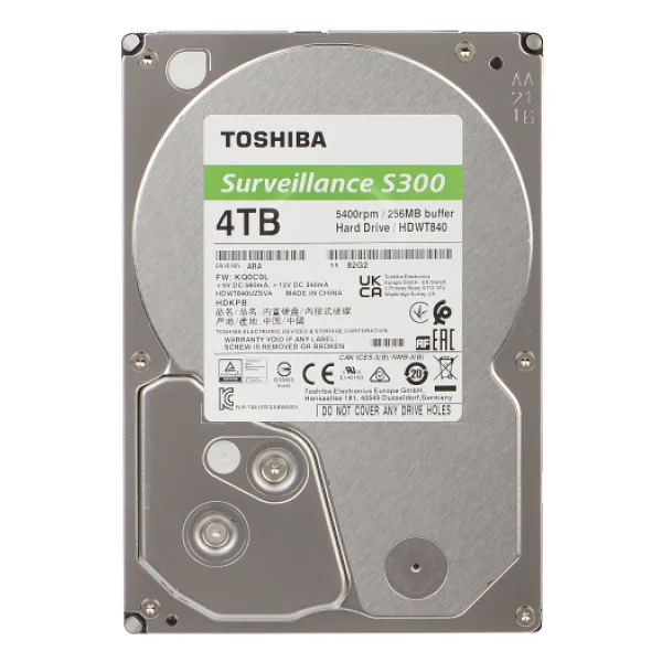 Toshiba S300 4TB 5400RPM 256MB SATA3 HDWT840UZSVA 7/24 HDD Resmi Disti Garantili - Görsel 6