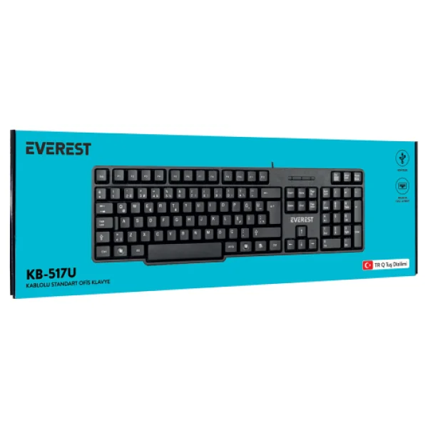 Everest Kb-517u Q Kablolu Klavye - Görsel 6