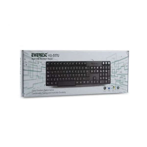 Everest Kb-517u F Kablolu Klavye - Görsel 5