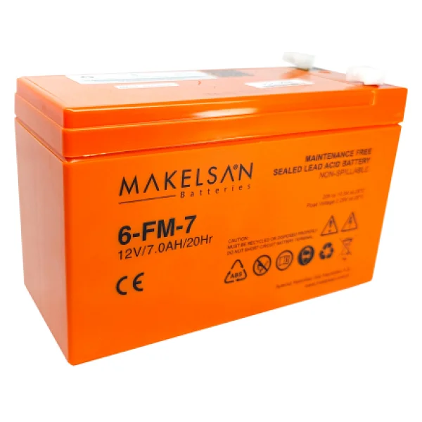 Makelsan 12v 7ah, Bakımsız, Kuru Akü. Ups İçin Uygundur. - Görsel 5